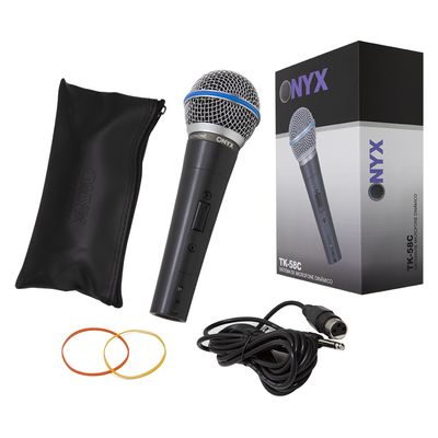 Kit 10 Microfones Dinâmico com Fio TK 58C Onyx