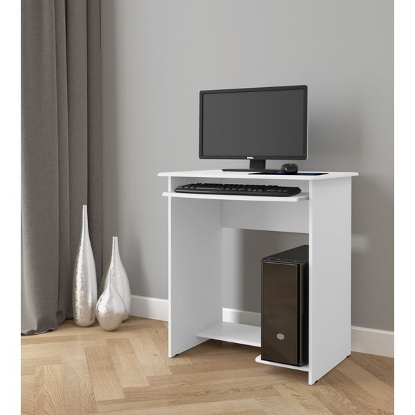 Escrivaninha Pratica para computador cor Branco Comprar Moveis Em Casa