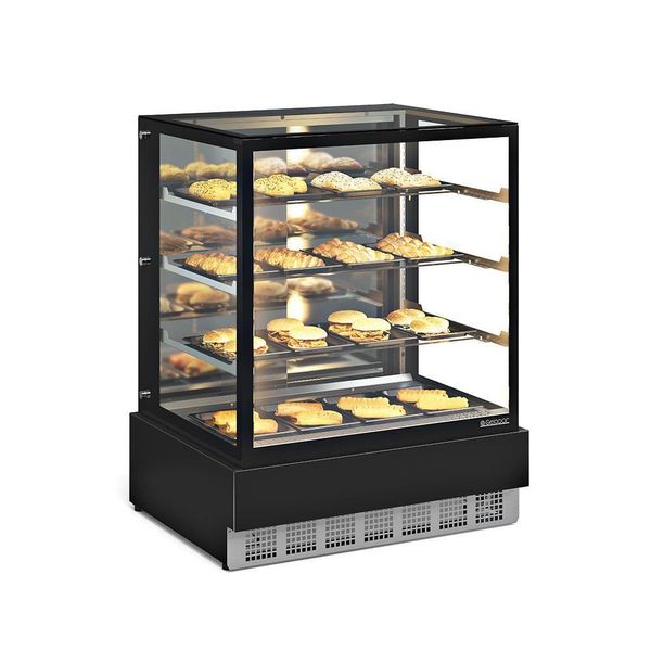 Vitrine Estufa Gourmet Mgee100 Gelopar Balcão Quente Preto 220v