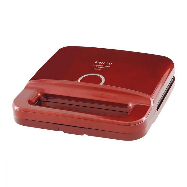 Sanduicheira e Grill Retrô Vermelho 750W Philco PGR01V 110V