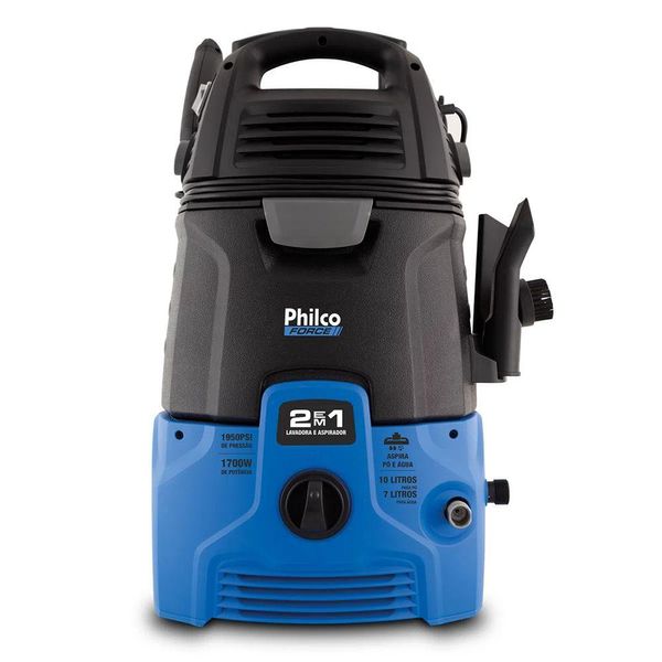 Lavadora de Alta Pressão e Aspirador Philco Force Azul 2 em 1 127V PLAS4000 110V