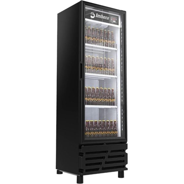 Cervejeira Imbera 454 Litros Porta De Vidro Preto Ccv315-220v