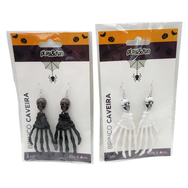 Brinco Caveira Play&Fun Cv244648 Sort Brinco Caveira Play&Fun Cv244648 Sort