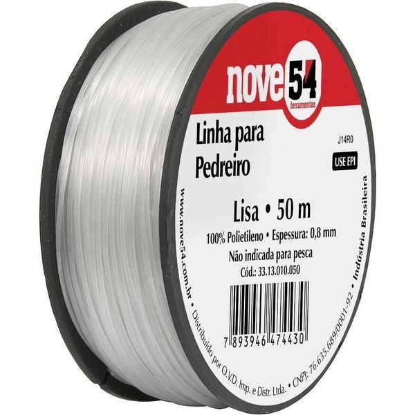 Linha Para Pedreiro Lisa 0,8Mmx100M - Nove54