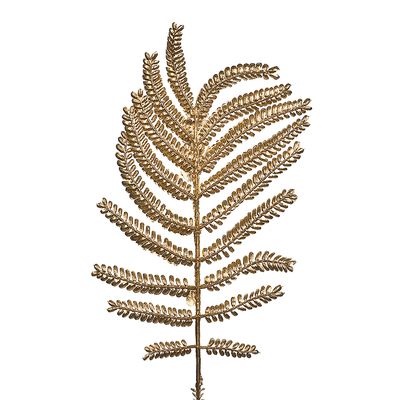 Haste Mini Folhas Grillo Dourado