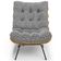 Poltrona Decorativa Sala de Estar Costela L02 Pied Poule - Lyam Decor