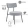 Poltrona Decorativa Para Sala De Estar Base Fixa Londres L02 Bouclê Cinza - Lyam