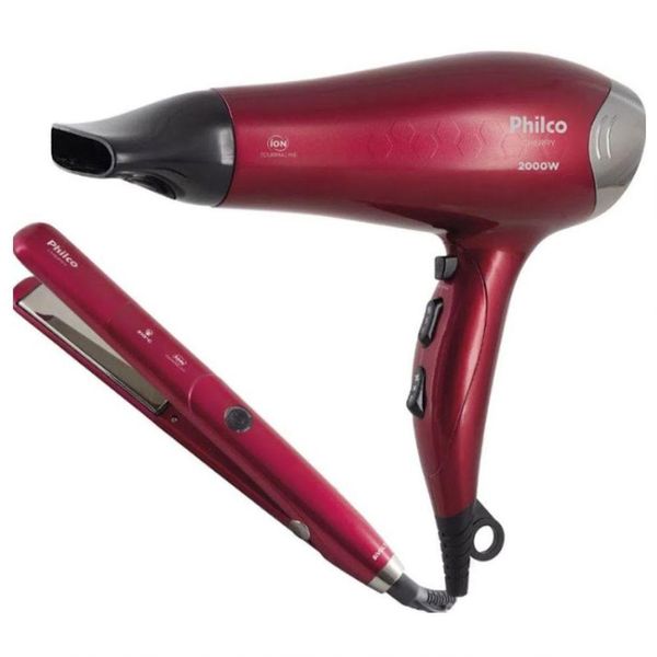 Secador E Prancha Cherry Philco Pkt3250 Vermelho 127v 110