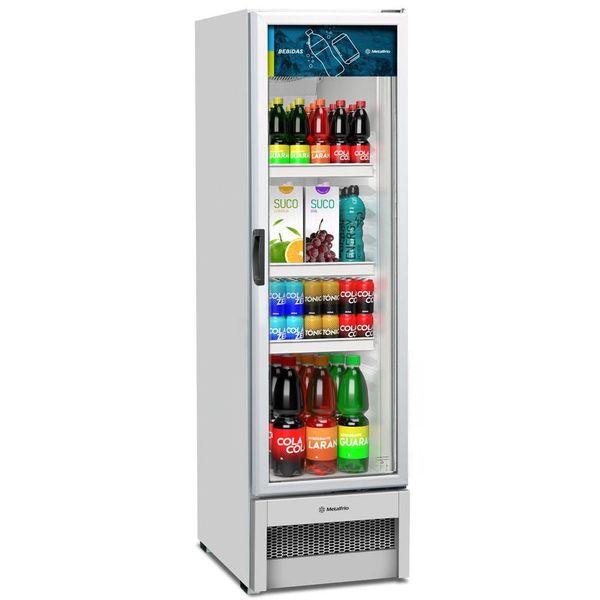 Expositor Vertical Porta De Vidro 324 Litros Metalfrio Vb28r Branco 220V 220V