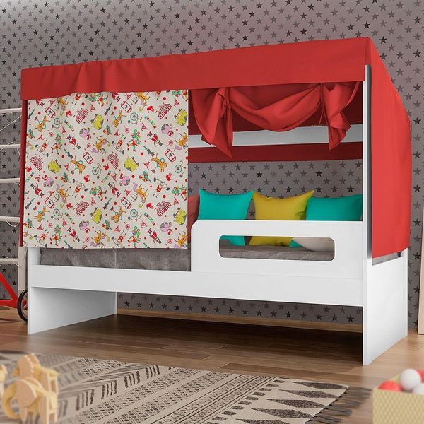 Cama Infantil Circus Tenda Diversão Com Barraca