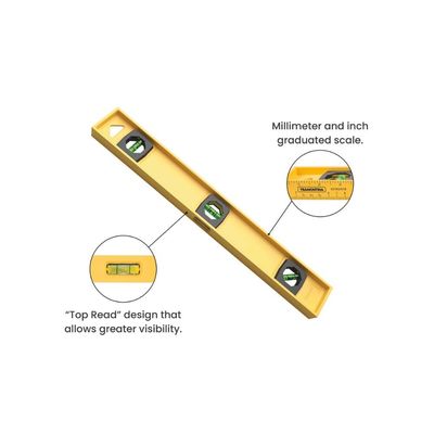 Nível 18" Tramontina Polímero de Engenharia com Três Ampolas