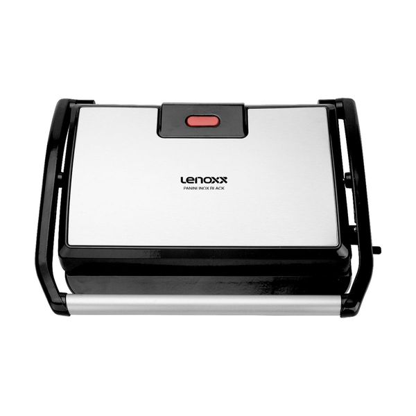 Sanduicheira Grill Panini Lenoxx Inox Black PGR165 2 em 1 850w 127V 110V