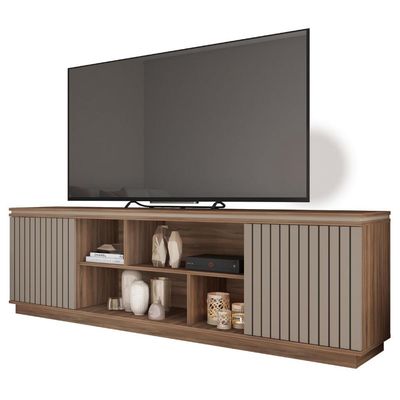 Rack Bancada Tv Até 75 Polegadas 2 Portas Sky Marrom Caemmun