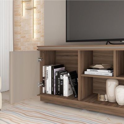 Rack Bancada Tv Até 75 Polegadas 2 Portas Sky Marrom Caemmun