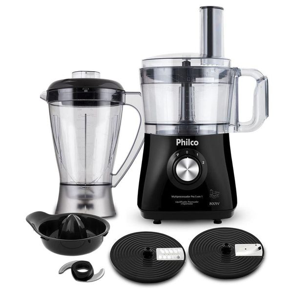 Multiprocessador Philco Pro 5 Em 1 Inox 800w 127v