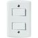 Conjunto 4x2 com 2 Interruptores Simples 10 A 250 V Tramontina Lux2 Branco