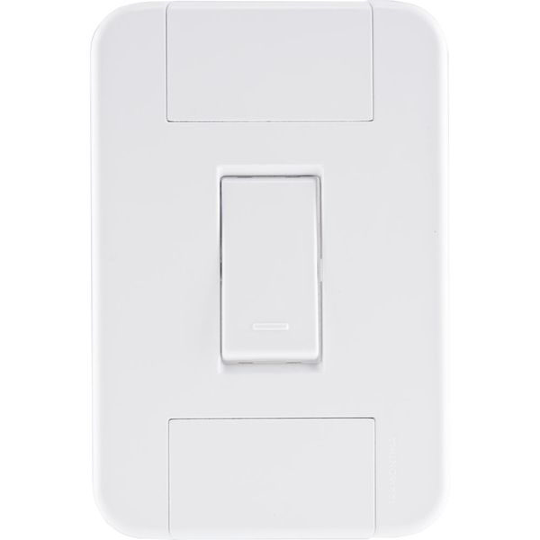Conjunto 4x2 com 1 Interruptor Simples 10 A 250 V Tramontina Tablet Branco