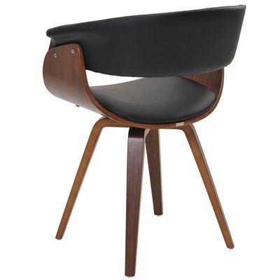 Kit 05 Cadeiras Decorativas para Sala de Jantar Ohana Fixa PU Preto G56 - Gran Belo