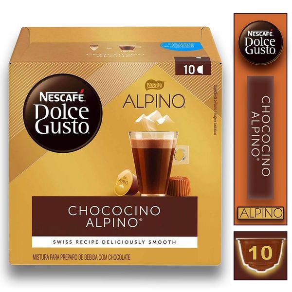 1 Cx Café Nescafé Chococino Alpino Dolce Gusto Bebida Lactea