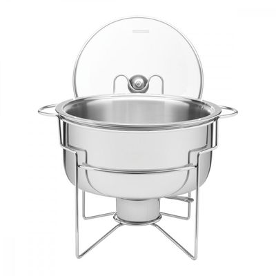 Rechaud Banho-maria Tramontina em Aço Inox 7 L com Fogareiro