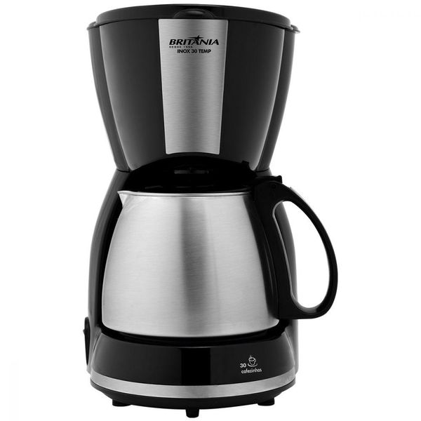 Cafeteira Inox 30 Temp Preto Britânia 220V