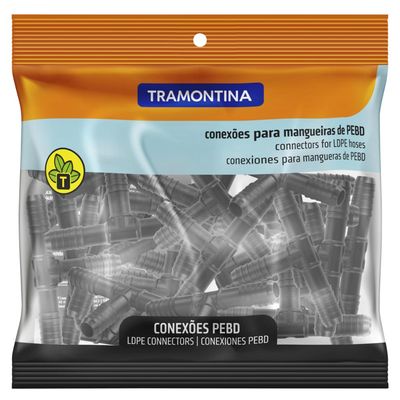 Conexão T Interna Tripla 1/2 polegada Tramontina para Mangueiras - a granel