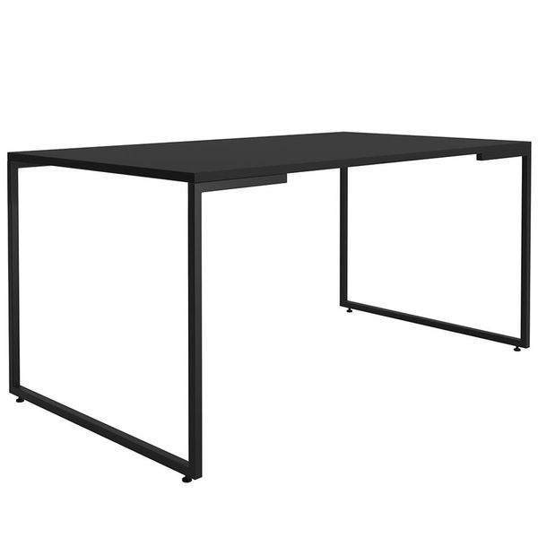 Mesa De Jantar Para 4 Lugares 160cm Indy F02 Preto/Preto - Mpozenato