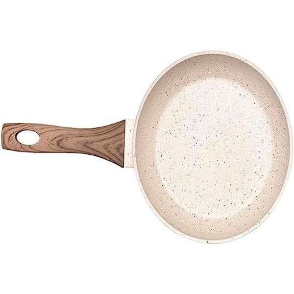 Frigideira Cerâmica Antiaderente 26cm Mimo Style Linha Marmol Cook Para Fogão Indução Panela De Aluminio Grande