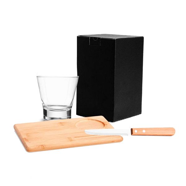 Kit Para Caipirinha Em Bambu - 0,35 L - 3 Pçs Welf