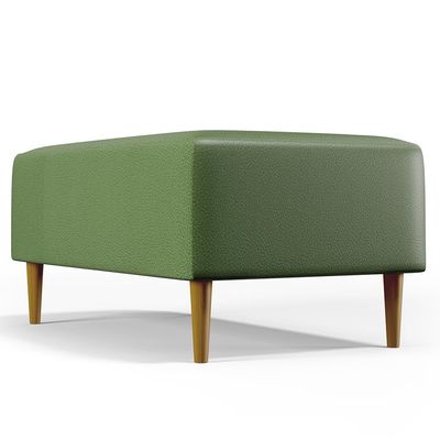 Puff Decorativo Sala de Estar Cléo W01 Pés Palito 90 cm Facto Verde Musgo - Lyam Decor