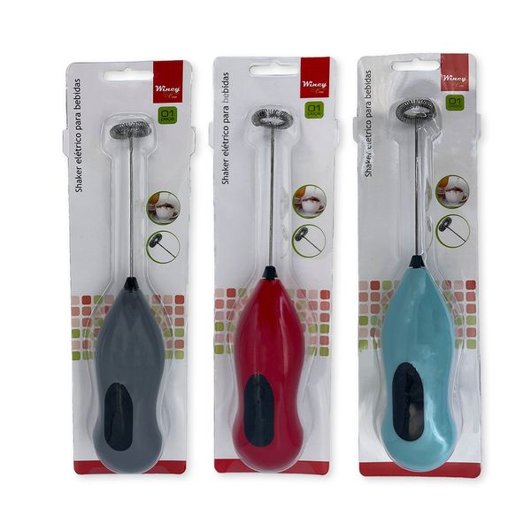 WE DROP - Mini Mixer Misturador Batedor Elétrico Bebida Leite Capuccin Sortido