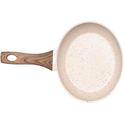 Frigideira Cerâmica Antiaderente 20cm Mimo Style Linha Marmol Cook Para Fogão Indução Panela De Aluminio Para Ovo Omeleteira