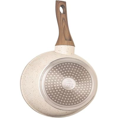 Frigideira Cerâmica Antiaderente 20cm Mimo Style Linha Marmol Cook Para Fogão Indução Panela De Aluminio Para Ovo Omeleteira