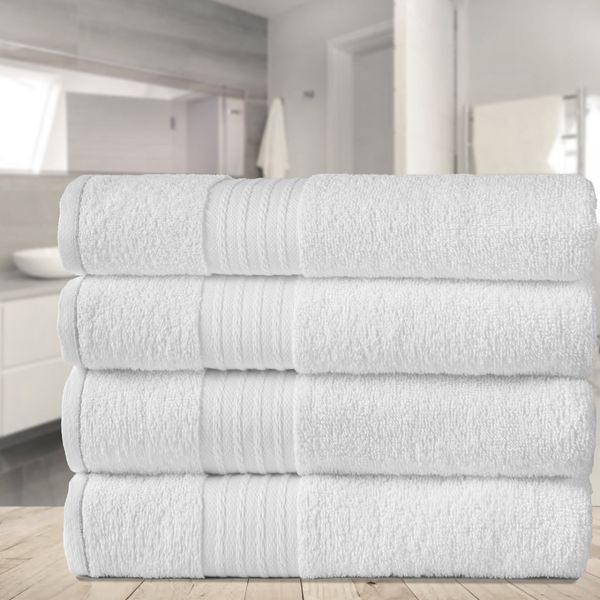 Kit 10 Toalhas Banhão Gigante para Hotel Grossa - Nobre Branco
