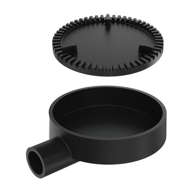 Queimador Palmatoria Curto Completo de Fogão em Ferro 13cm