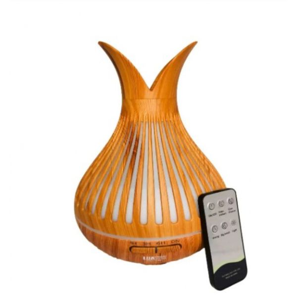 Umidificador e Aromatizador de Ar c/Led color e controle 500ml