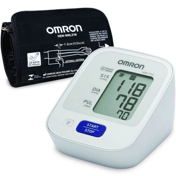 Aparelho Medidor de Pressão Digital de Braço Omron HEM-7122