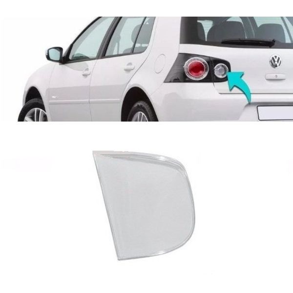 Lente Lanterna Traseira Golf 2007 à 2013 Mala Esquerda Lente Lanterna Traseira Golf 2007 à 2013 Mala Esquerda