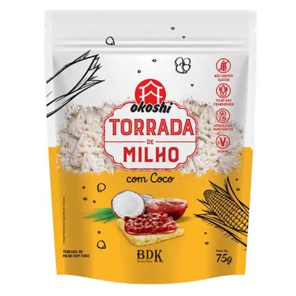 Torrada de Milho com Coco Okoshi 75g