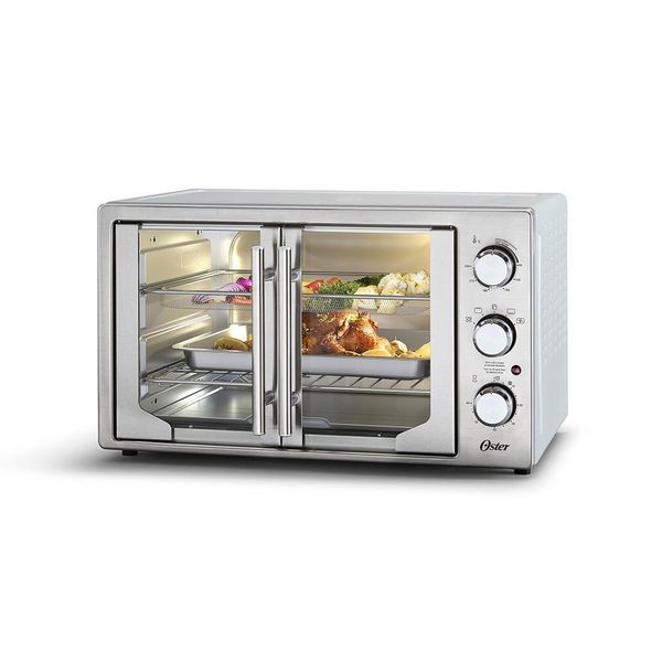 Forno E Fritadeira Sem óleo 2 em 1 Oster 42L French Door 127V 110