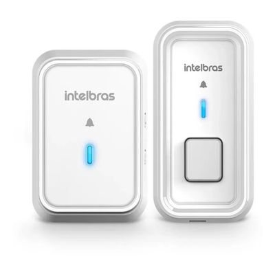 Campainha Residencial Wireless Eletrônica Sem Fio Intelbras CIB 101 Branco