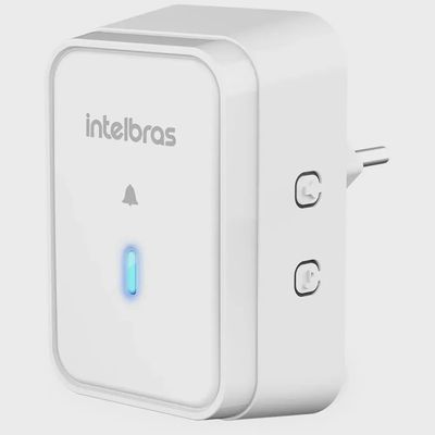 Campainha Residencial Wireless Eletrônica Sem Fio Intelbras CIB 101 Branco