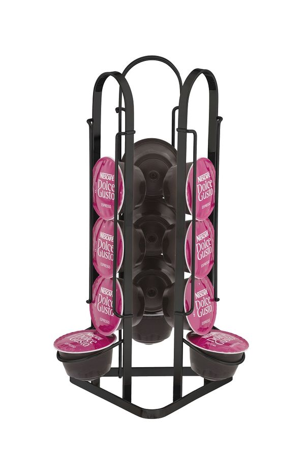 Porta Cápsulas Dolce Gusto Suporte Preto para 15 Unidades Café