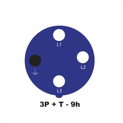 Plugue Movel Industrial 3P+T 16 A 220-250 Vca 9 H Tramontina
