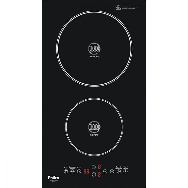 Cooktop De Indução Philco 2 Bocas 9 Potências 220v Pct02p