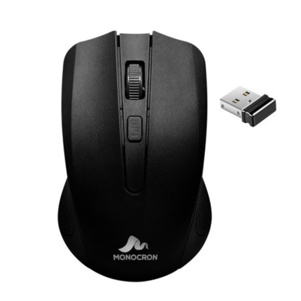 Mouse sem fio wireless mn4w310 preto monocron