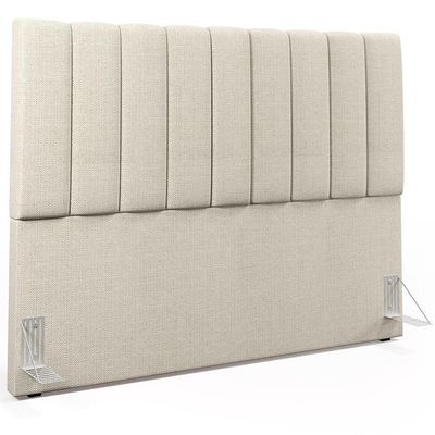 Cabeceira Cama Box Casal Queen 160 cm Dália W01 Linho Champagne - Lyam Decor