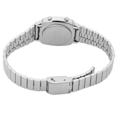 Relógio Casio Feminino Ref:La670wa-4df Vintage Prateado