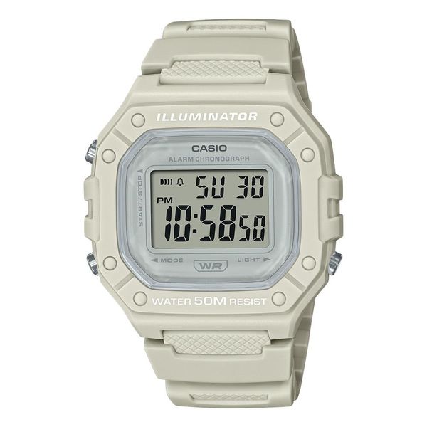 Relógio Casio Feminino Ref:W-218hc-8avdf Digital Areia