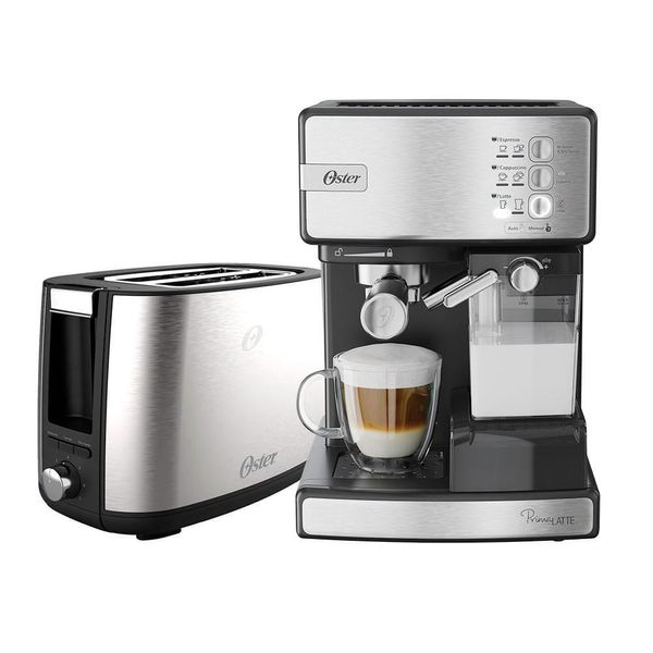 Kit Cafeteira Espresso Nova Primalatte Torradeira Oster 220V 220